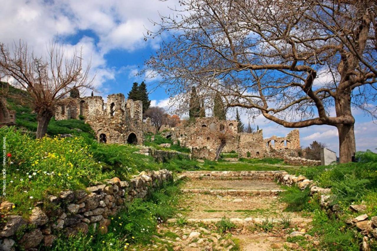 Olive And Orange Apartment Mystras Esterno foto